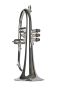 Preview: Adams Sonic Flugelhorn - silver plated - single piece