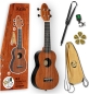 Preview: Ortega Keiki K2-MAH Sopran Ukulelen Set - Mahagoni