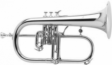 Courtois AC 159R-2 Reference BBb-Flugelhorn, silver plated