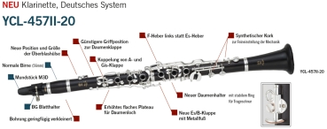 Yamaha YCL-457II-20 Bb-Clarinet,