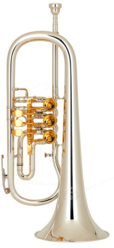 Miraphone 24R/1102AP01 Edition Bb-Flugelhorn with water key on branch