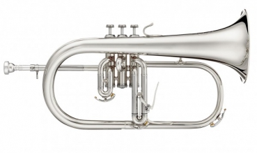 B&S FBX-S X-Line Bb-Flugelhorn, silver plated