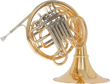 Hans Hoyer 6801GA-L F/Bb Doppelhorn, Goldmessing, abschraubbar