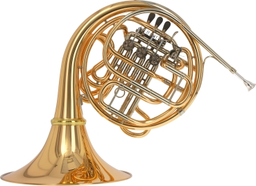 Hans Hoyer 6801GA-L F/Bb double horn, Gold Brass, detachable bell