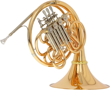 Hans Hoyer 801GA-L F/Bb double horn, Gold Brass, detachable bell