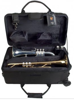 Protec PB-301VAX Trumpet/Auxiliary Combo PRO PAC Case with Wheels