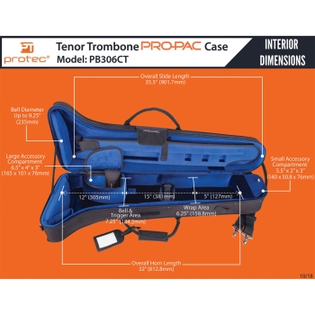 Protec PB306CT Posaunen Koffer