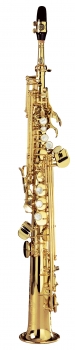 Selmer Serie III Sopransaxophon, Goldlack mit Gravur