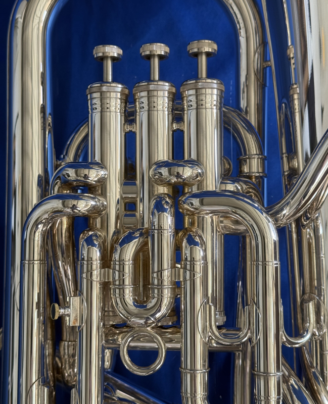 Besson BE967-2 Bb-Euphonium, silver plated - used instrument