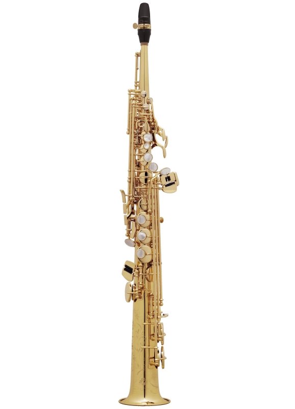 Selmer Super Action 80 Serie II Sopransaxophon, Goldlack mit Gravur