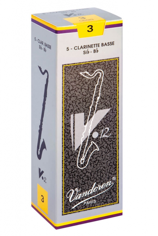 Vandoren 'V12' Bass-Clarinet Reeds Boehm System Box