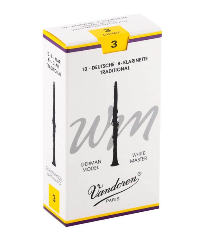 Vandoren 'White Master' BBb-Clarinet Reeds german Style, Packet