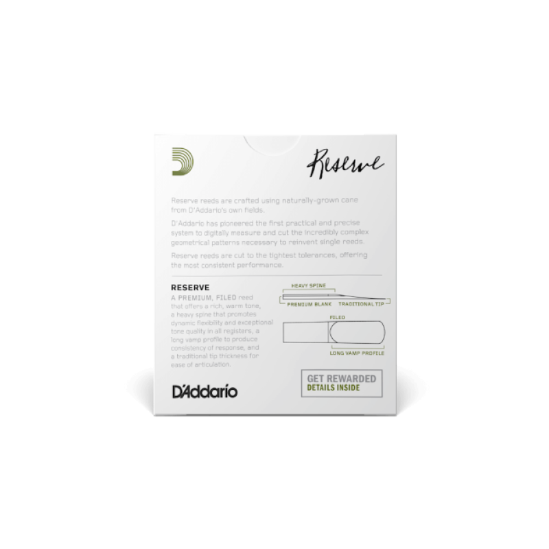 D'Addario Reserve Organic Altsaxophonblätter Paket