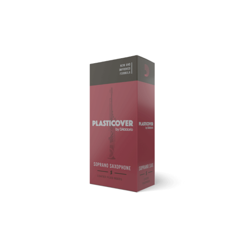 Plasticover by D'Addario Sopransaxophonblätter 5er Paket