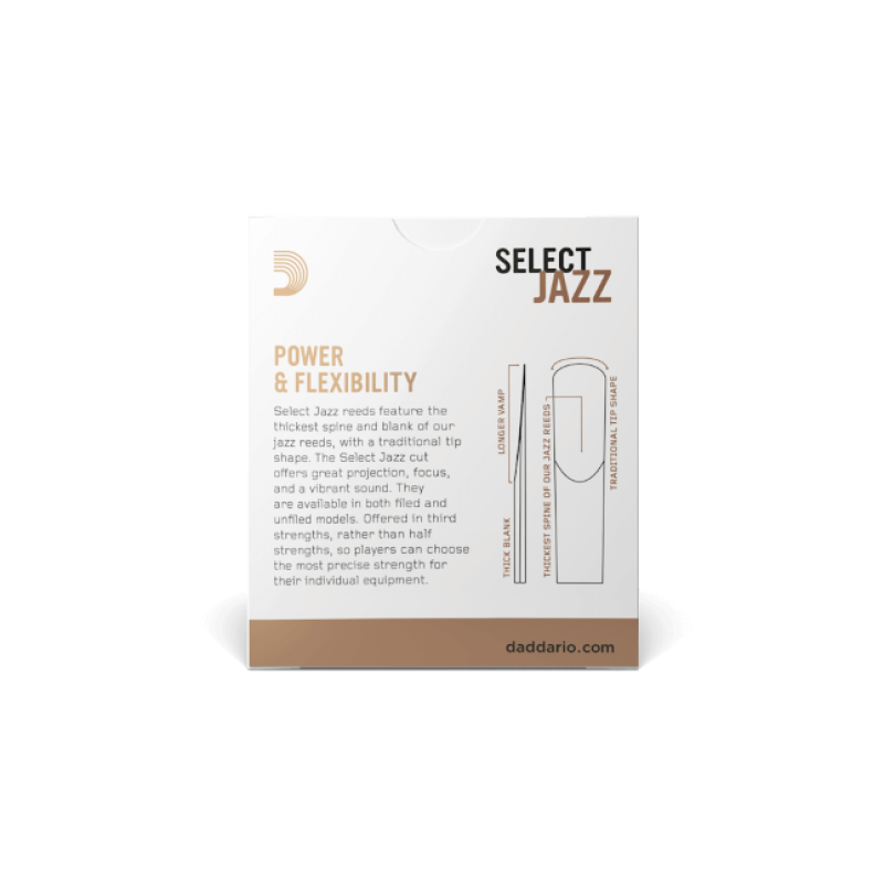 (Rico) Select Jazz Organic Alto Saxophone Reeds, Paket