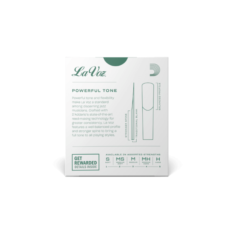 D'addario La Voz Bb-Klarinettenblätter