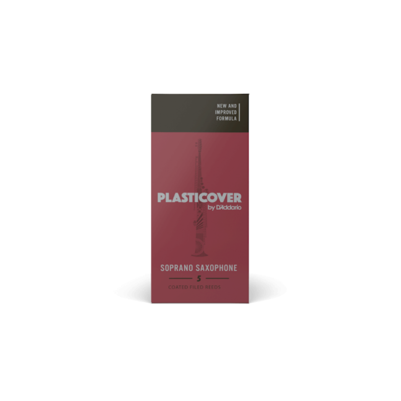 Plasticover by D'Addario Sopransaxophonblätter 5er Paket