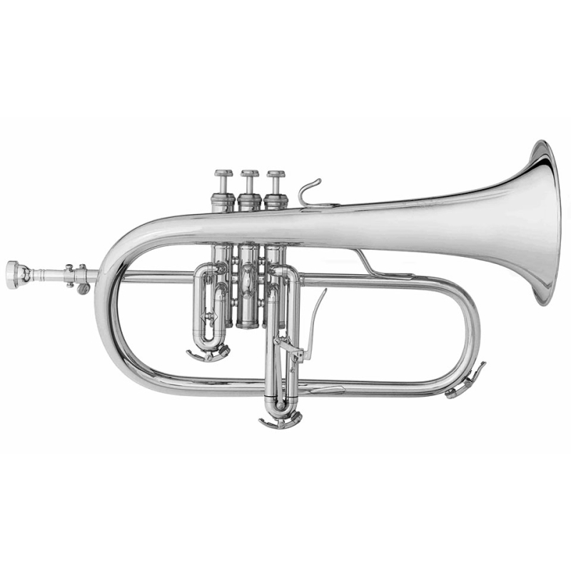 B&S 3145-S Challenger I Bb-Flugelhorn, silver plated