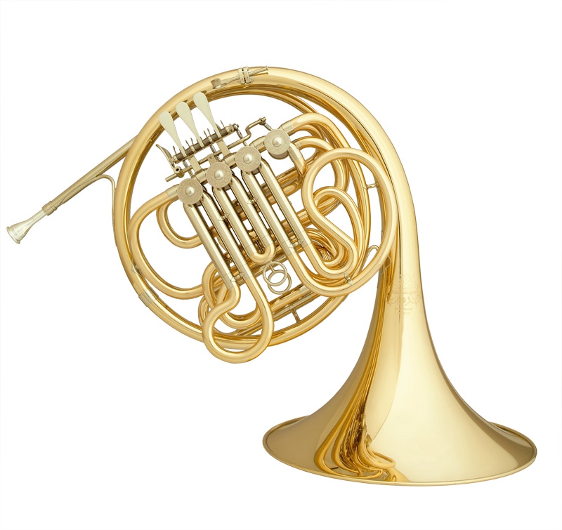 Hans Hoyer 801G-L F/Bb-Doppelhorn, Goldmessing