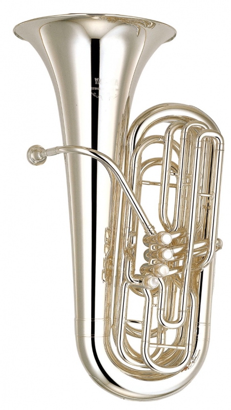 Yamaha YBB-621S Bb-Tuba, 3/4 Größe, versilbert